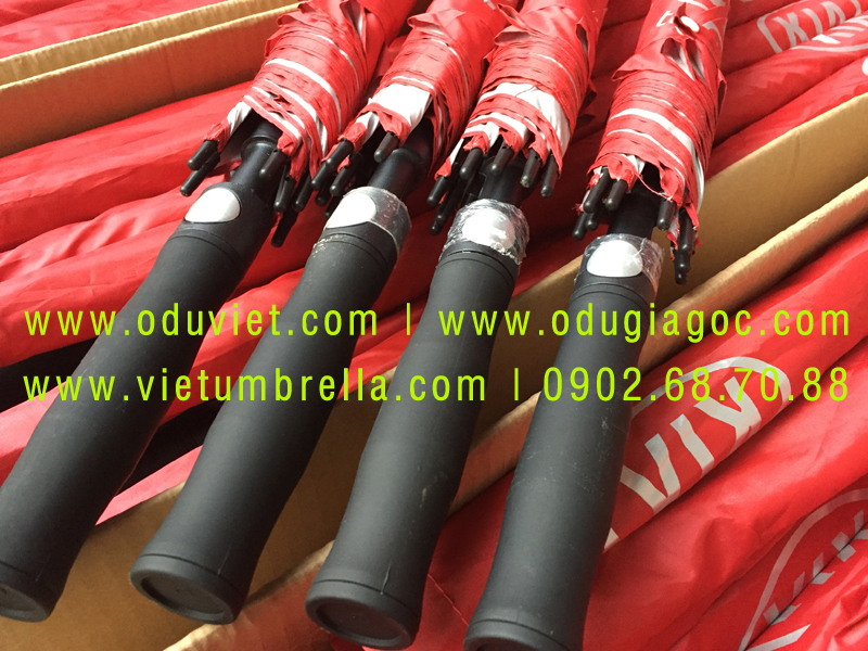 xưởng sản xuất ô dù cầm tay in logo quảng cáo